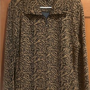 Stylish Zebra Print Women's Blazer